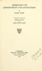 Cover of: Addresses and reports by Elihu Root