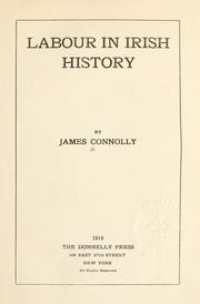 Cover of: Labour in Irish history. by Connolly, James