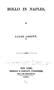 Cover of: Rollo in Naples by Jacob Abbott