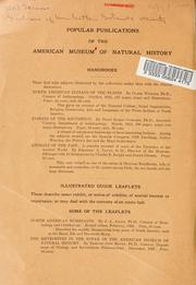 Cover of: The Indians of Manhattan island and vicinity by Alanson Skinner