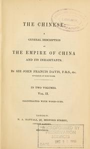 The Chinese by Sir John Francis Davis