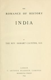 Cover of: The romance of history: India.