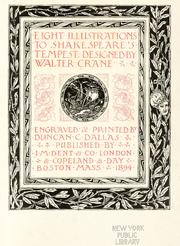 Cover of: Eight illustrations to Shakespeare's Tempest