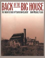 Cover of: Back of the big house by John Michael Vlach