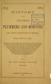 Cover of: Genealogical record of the compiler's branch of the Plummer family by Jane Plummer Thurston