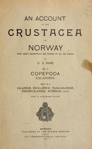 Cover of: An account of the Crustacea of Norway by G. O. Sars