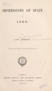 Cover of: Impressions of Spain in 1866