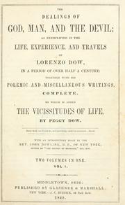 Cover of: The dealings of God, man, and the devil by Lorenzo Dow, Lorenzo Dow