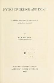 Cover of: Myths of Greece and Rome by H. A. Guerber