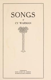 Cover of: Songs. by Cy Warman
