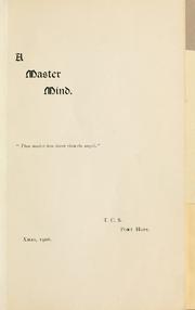 Cover of: A master mind. by Morris, Frank