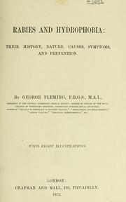 Cover of: Rabies and hydrophobia by George Fleming, George Fleming