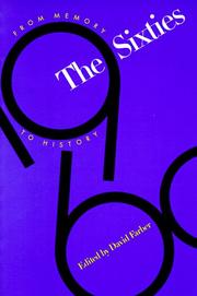 Cover of: The 60's: From Memory to History