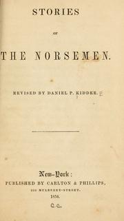 Cover of: Stories of the Norsemen.