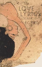 Cover of: Love lyrics of ancient Egypt