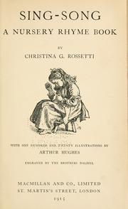 Cover of: Sing-song by Christina Georgina Rosetti