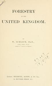 Cover of: Forestry in the United Kingdom