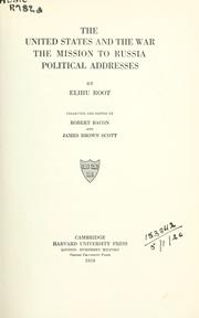 Cover of: Addresses and reports by Elihu Root, Elihu Root