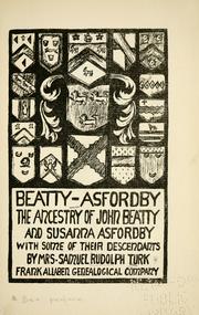 Cover of: Beatty-Asfordby by Turk, Willie Anne Cary "Mrs. R. S. Turk."