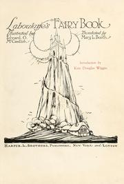 Cover of: Laboulaye's fairy book