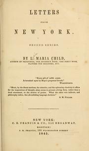 Cover of: Letters from New York by l. maria child