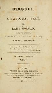 Cover of: O'Donnel by Lady Morgan