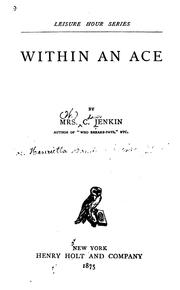 Cover of: Within an ace