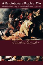 Cover of: A Revolutionary People At War by Charles Royster