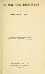 Cover of: Under western eyes. by Joseph Conrad