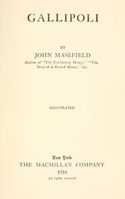 Cover of: Gallipoli. by John Masefield