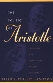 Cover of: The Politics of Aristotle by Aristotle