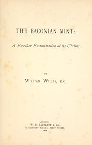 Francis Bacon wrote ... Shakespeare by William Willis