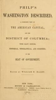 Cover of: Philp's Washington described. by Ed. by William D. Haley.