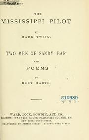 Cover of: The Mississippi pilot by Mark Twain
