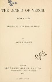 Cover of: The Aeneid, books 1-6 by Publius Vergilius Maro