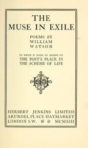 Cover of: The muse in exile. by Watson, William
