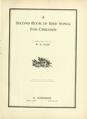 Cover of: A second book of bird songs for children
