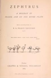Cover of: Zephyrus by Edgcumbe, Edward Robert Pearce Sir