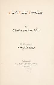 Cover of: Little Saint Sunshine by Charles Frederic Goss