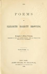 Cover of: Poems. by Elizabeth Barrett Browning
