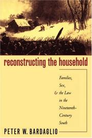 Cover of: Reconstructing the Household | Peter W. Bardaglio
