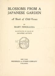 Cover of: Blossoms from a Japanese garden: a book of child-verses