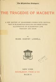 Cover of: The tragedie of Macbeth by William Shakespeare