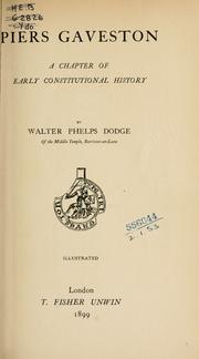 Piers Gaveston by Walter Phelps Dodge