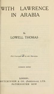 Cover of: With Lawrence in Arabia