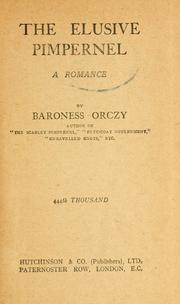 Cover of: The elusive pimpernel by Emmuska Orczy, Baroness Orczy