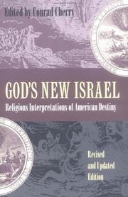 Cover of: God's New Israel by Conrad Cherry