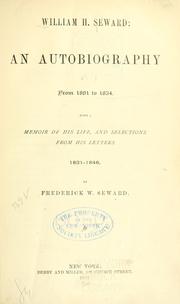 Cover of: William H. Seward by William Henry Seward