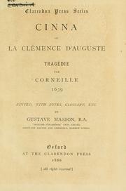 Cover of: Cinna by Pierre Corneille