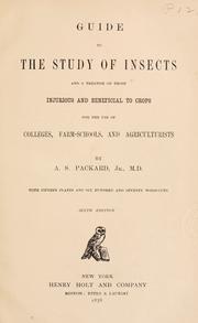 Cover of: Guide to the study of insects by Alpheus S. Packard